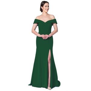Dark Green Azazie Bridesmaids Dress
